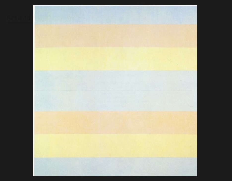 agnes martin with my back to the world, 1997