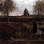 van gogh, the parsonage garden at nuenen in spring, groninger museum