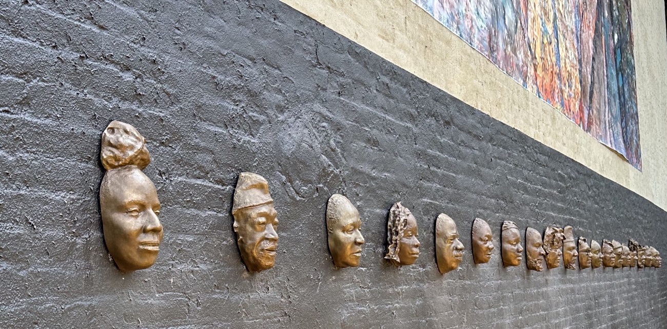 bronzes full wall