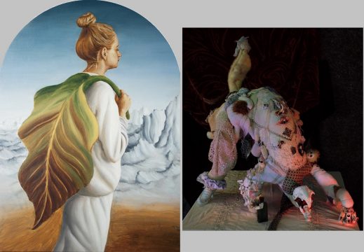 dragoș bădiță, leaving for the mountain, 2022, oil on panel; ioana mincu