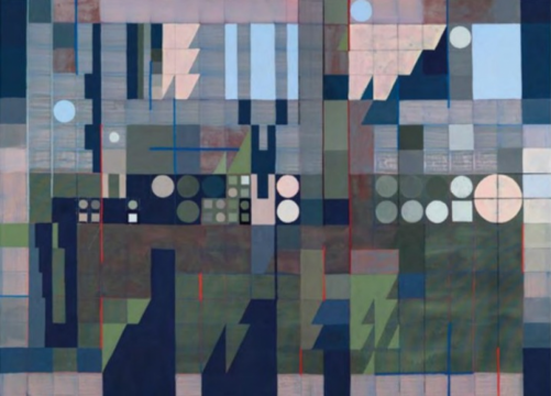 constantin flondor, remember 1. lumina din pădurea mediaș, 2022 ulei, acrilic, cărbune și ulei pe pânză, 130 x 180 cm, copyright galeria jecza