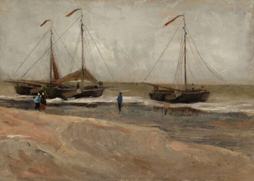 van gogh beach at scheveningen in calm weather, 1882 metropolitan museum of art