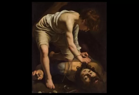 david vencedor de goliat, caravaggio, museo del prado
