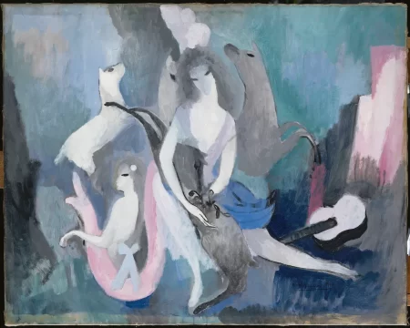 marie laurencin, the does, 1923 pentru les biches, musée de l’orangerie