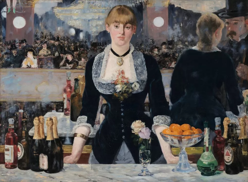 un bar aux folies bergère by Édouard manet (1882)