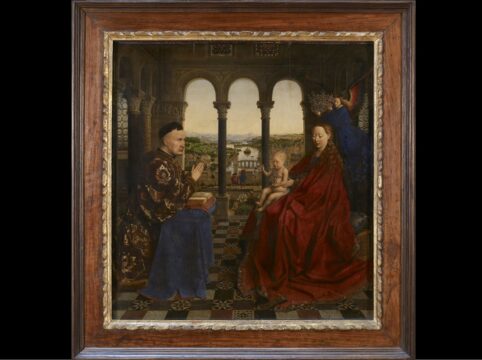 jan van eyck, the virgin of chancellor rolin