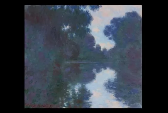matinée sur la seine, claude monet