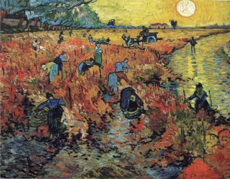 vincent van gogh, red vineyard at arles (1888) muzeul pușkin
