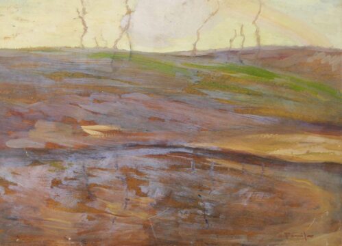 tonitza, peisaj de campie, alis