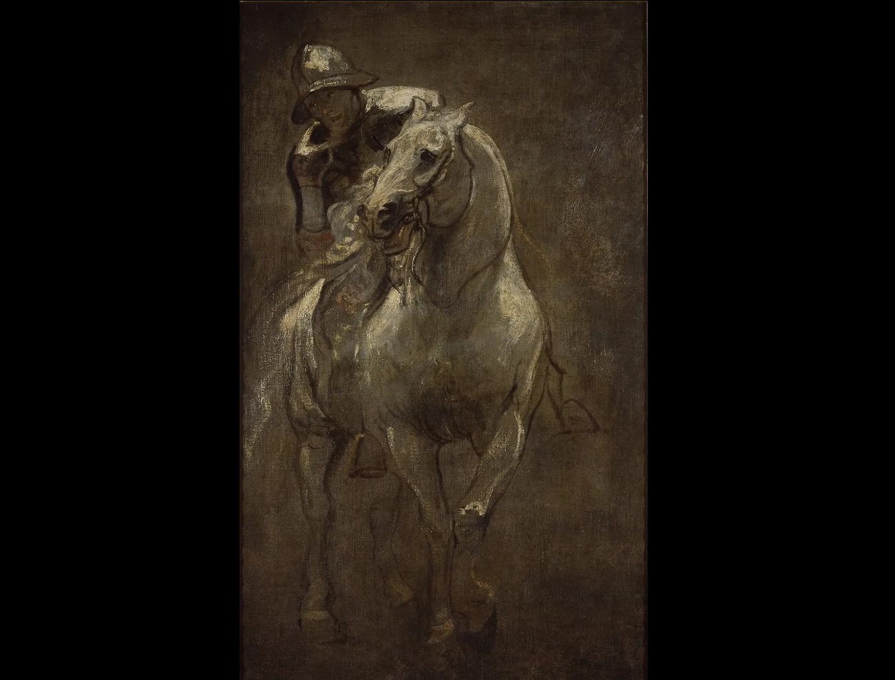 a soldier on horseback, anthony van dyck christ church gallery