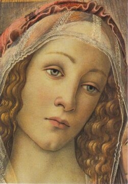madonna della melagrana, 1487, detaliu