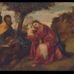 titian, rest on the flight into egypt, christies