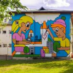 2024 pisica patrata si harcea pacea romanian street art in iasi 1