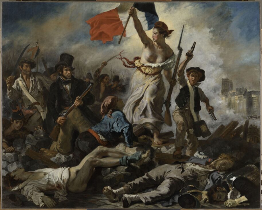 la liberté guidant le peuple, delacroix, luvru, dupa restaurare