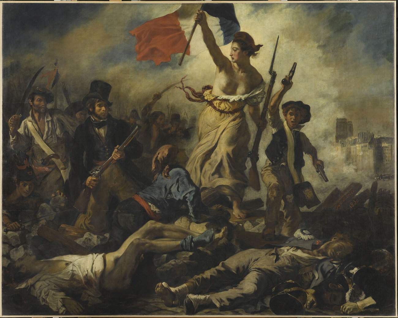 le 28 juillet 1830 : la liberté guidant le peuple