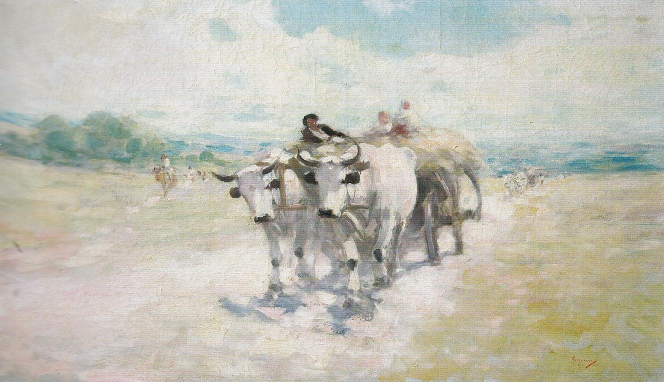 Nicolae Grigorescu - Car cu boi, 1900 1907