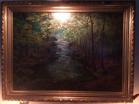 fals monet, forest with a stream