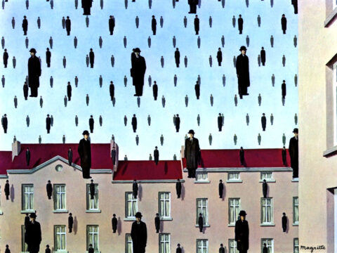 golconda renc3a9 magritte 1953