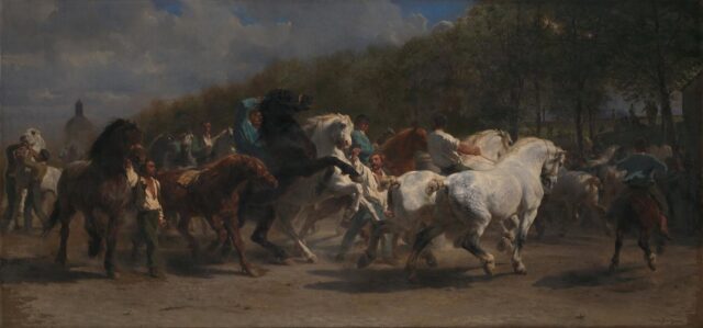 the horse fair, targul de cai, rosa bonheur