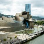 bilbao,,spain,city,reflected,in,a,sphere13,august,2018:,reflected