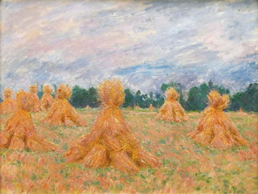 la moisson (les moyettes), (c1885) blanche hoschedé monet, famm