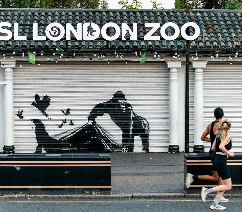 banksy, london zoo