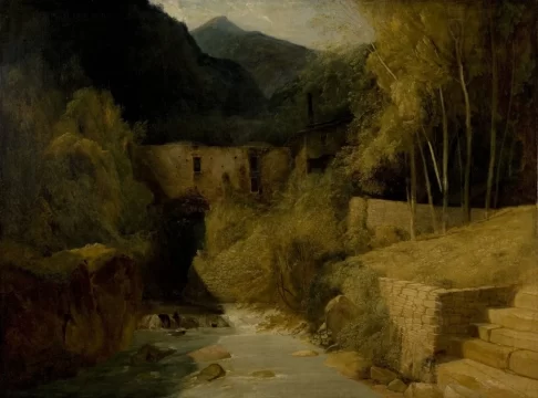 carl blechen, the valley of mills near amalfi,, prince puckler foundation