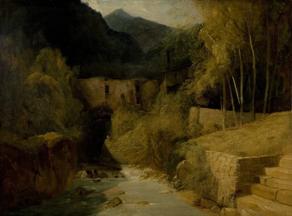 carl blechen, the valley of mills near amalfi,, prince puckler foundation