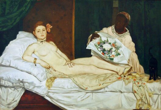 Privirea îndrăzneață a Olympiei lui Manet, 1865