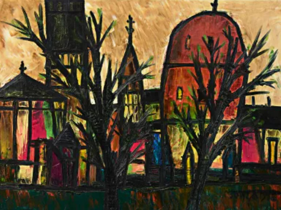 paris landscape in the spring, souza, christies