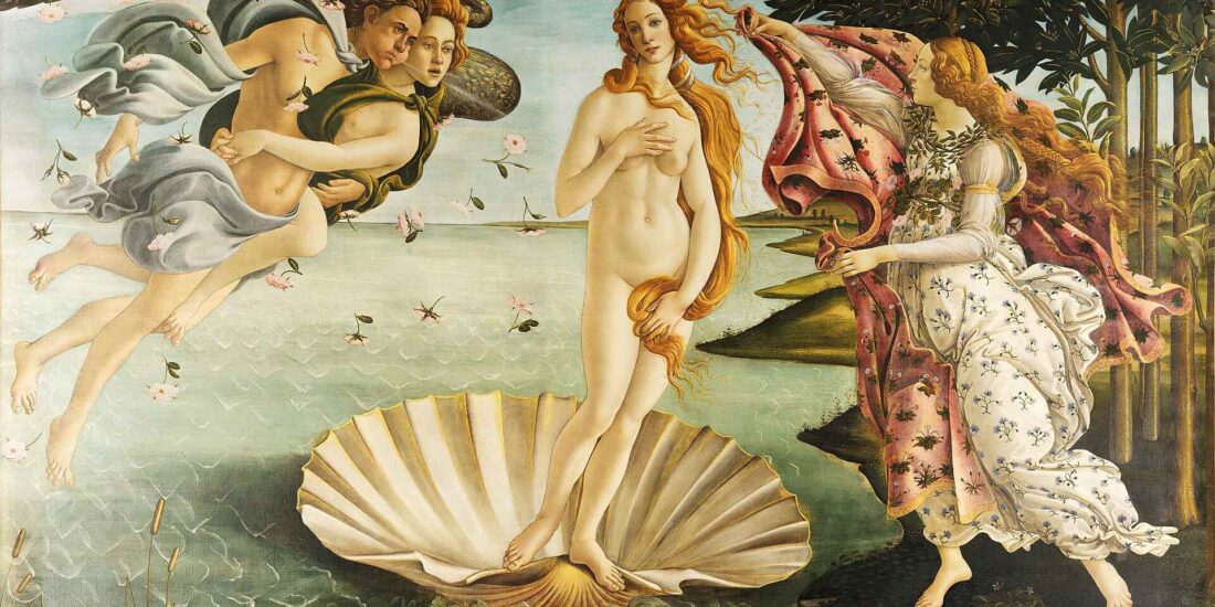Simbolul scoicii de mare în „Nașterea lui Venus” de Botticelli