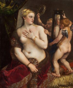 titian, venus cu oglinda, 1555