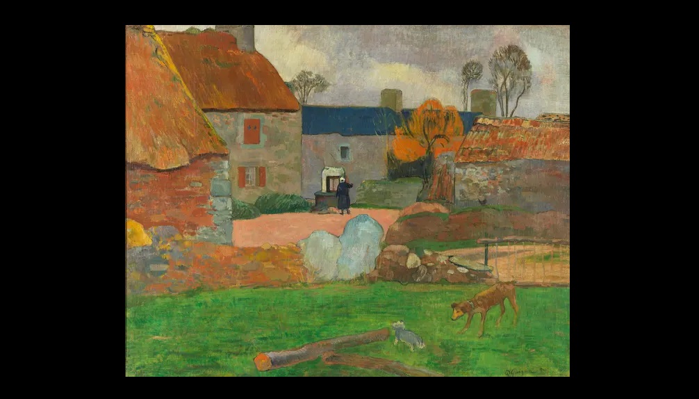 le toit blue, paul gauguin, nga