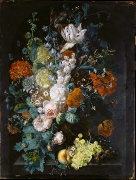 a vase of flowers is a 1716 floral painting by the dutch painter margaretha haverman