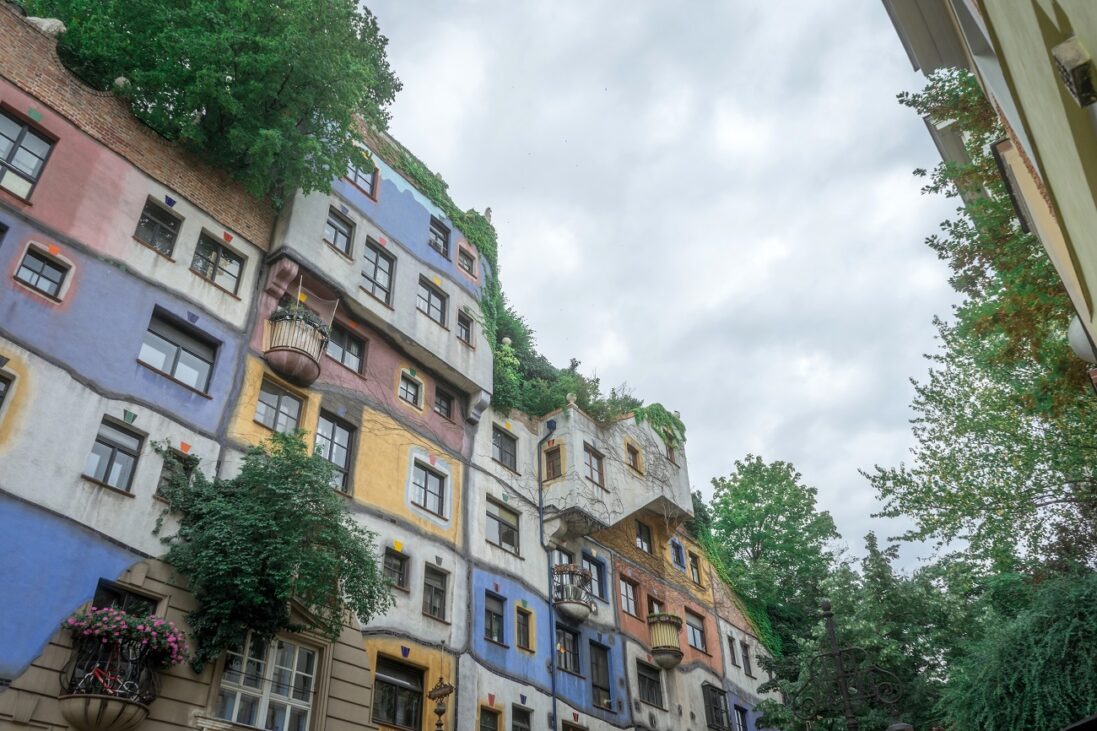 vienna,,austria, ,july,17,,2023:,vienna's,iconic,hundertwasserhaus,,in