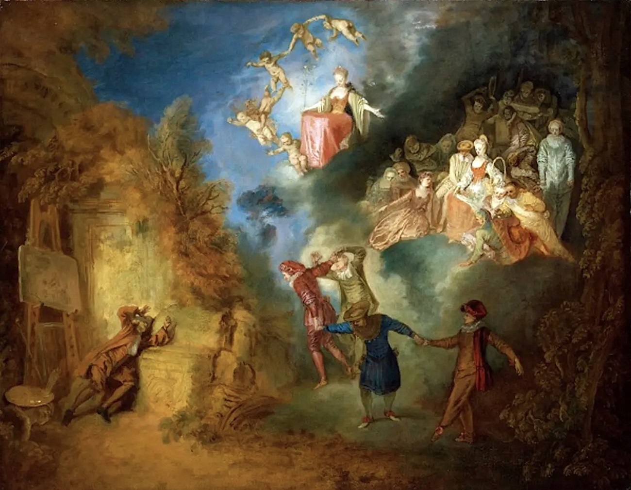 le reve de lartiste by jean antoine watteau