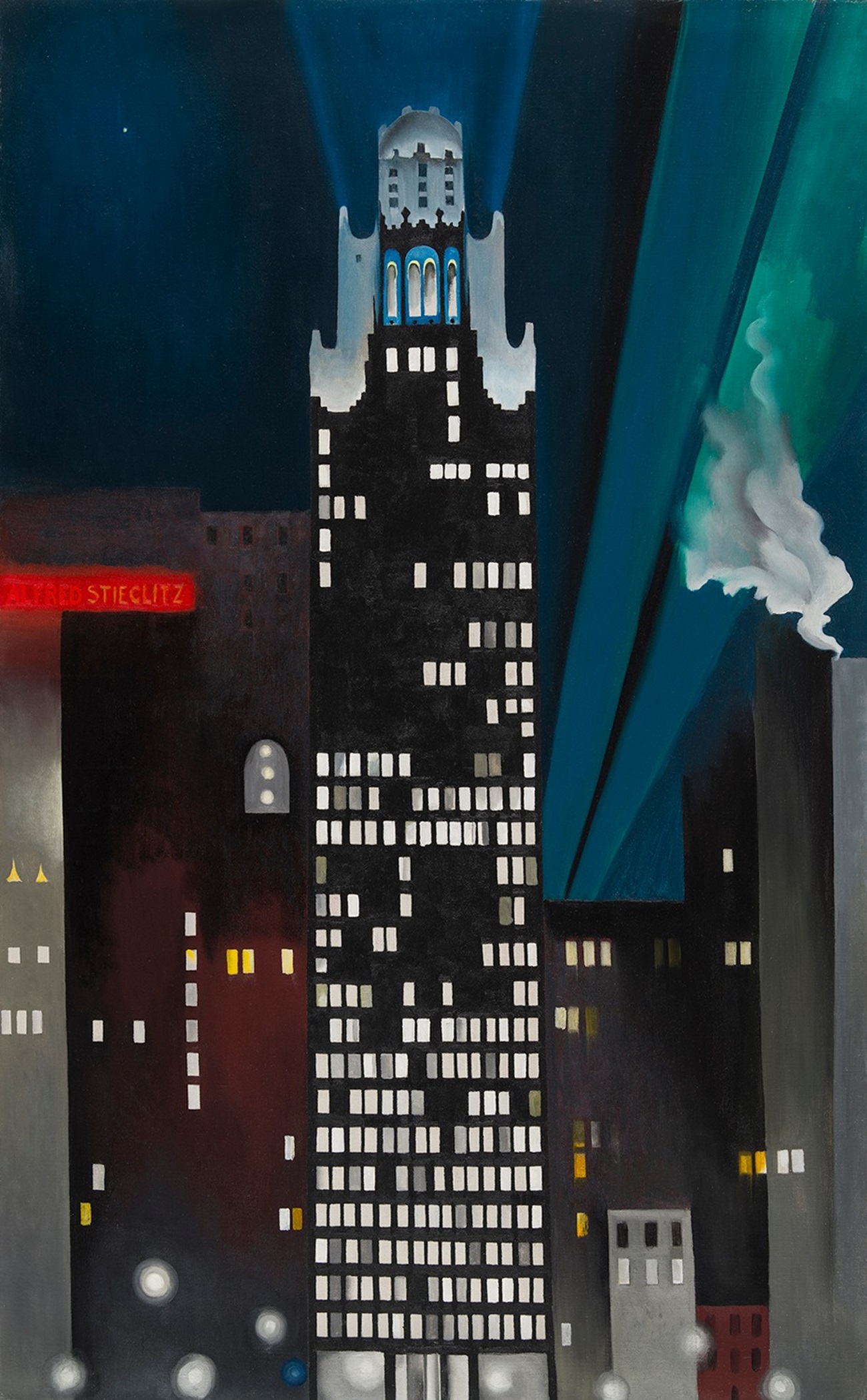 radiator building, night, new york, 1927