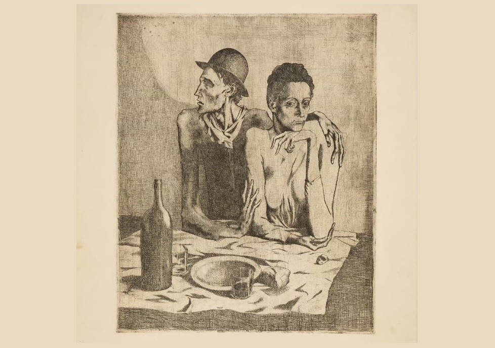 the frugal meal, pablo picasso