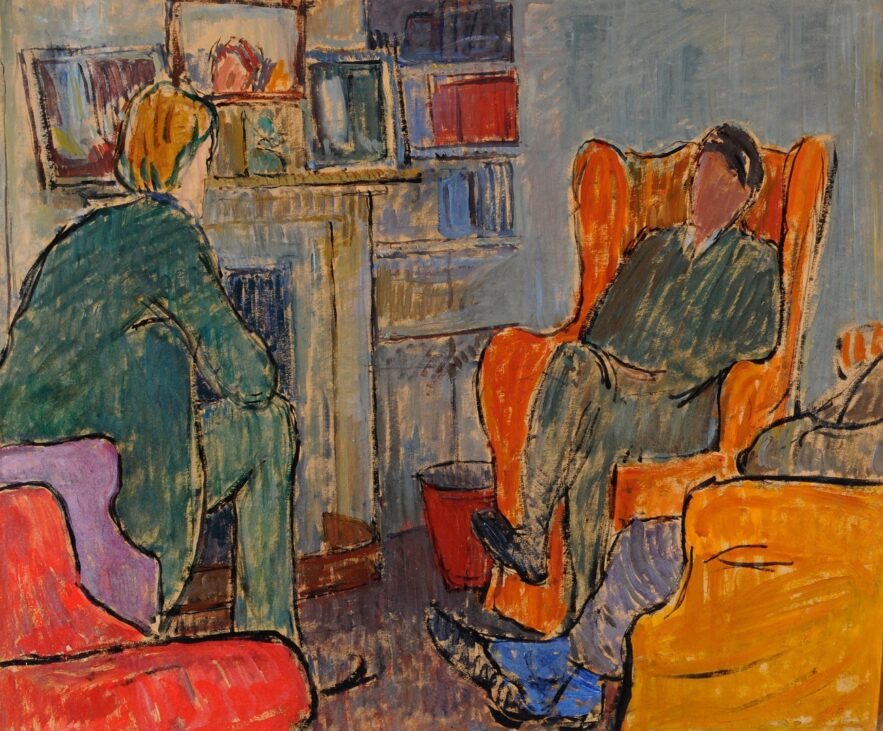 vanessa bell, conversation piece, 1912, mk galllery