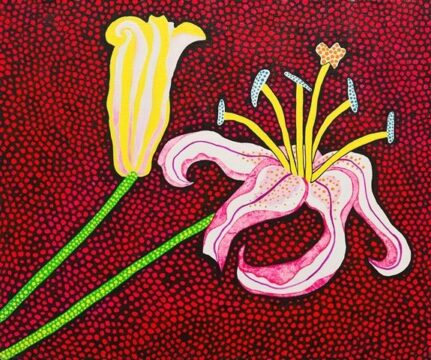 yayoi kusama, ready to blossom in the morning, 1989