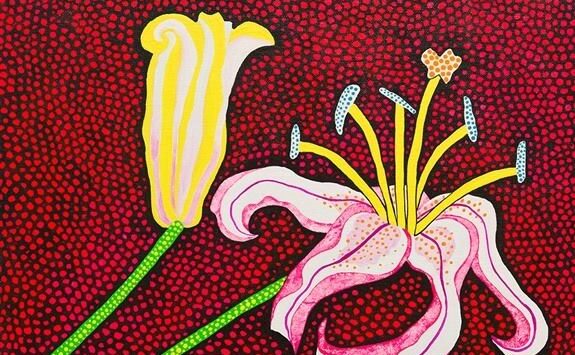 yayoi kusama, ready to blossom in the morning, 1989