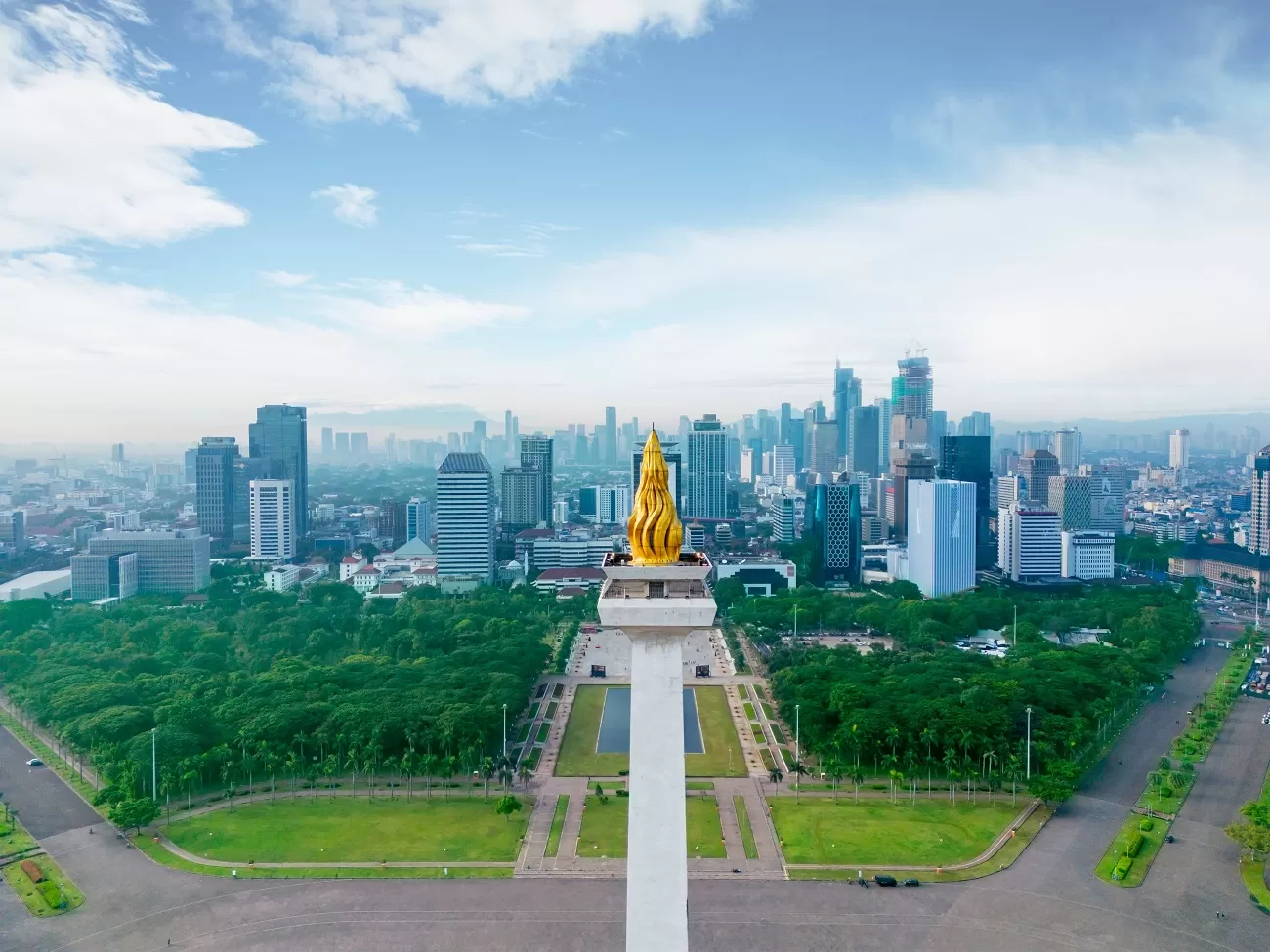 jakarta, ,indonesia.,november,01,,2022:,drone,view,of,national