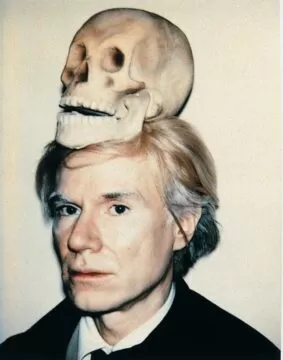 andy warhol, autoportret cu craniu