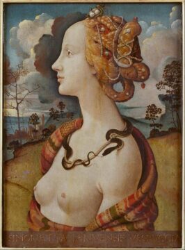 piero di cosimo, portretul simonettei vespucci, 1490