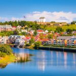 panoramic,view,of,beautiful,city,trondheim,,norway