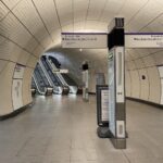 london,,uk, ,november,9th,2023:,futuristic,looking,tunnels,on