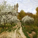 pommiers en fleurs, monet, union league of chicago