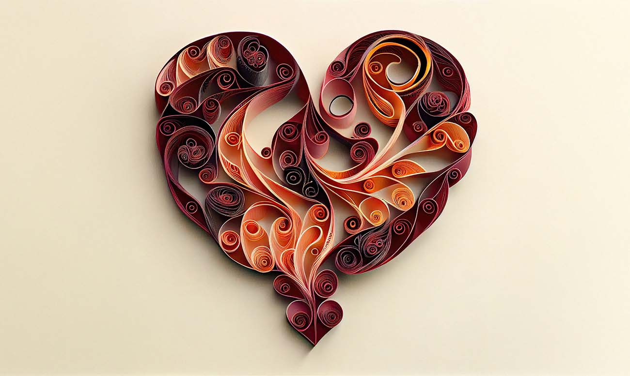 quilling heart