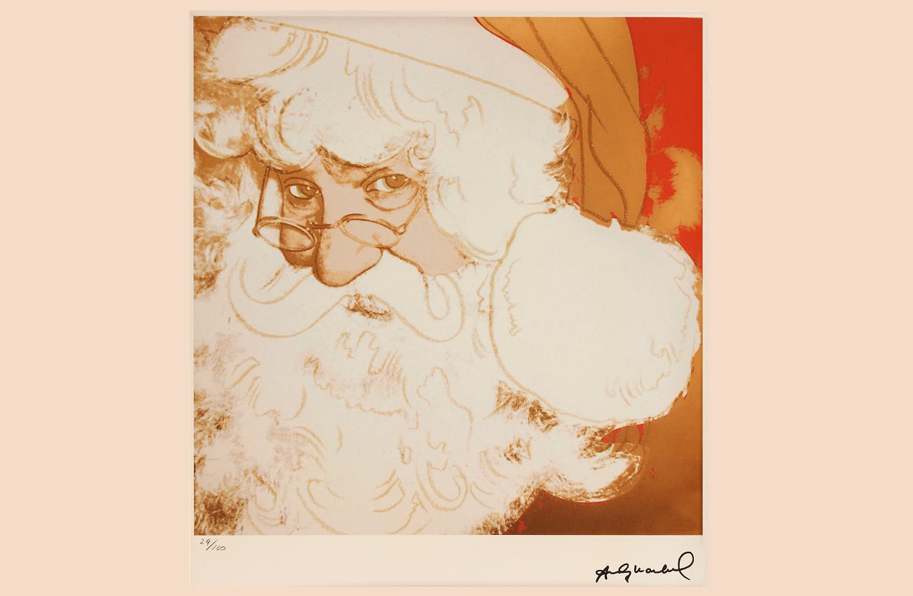 andy warhol, santa claus