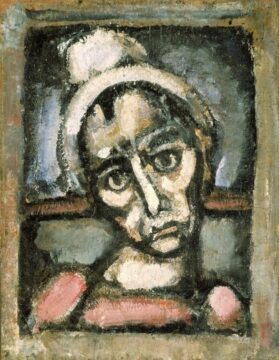 george rouault, cap de clown, c.1920